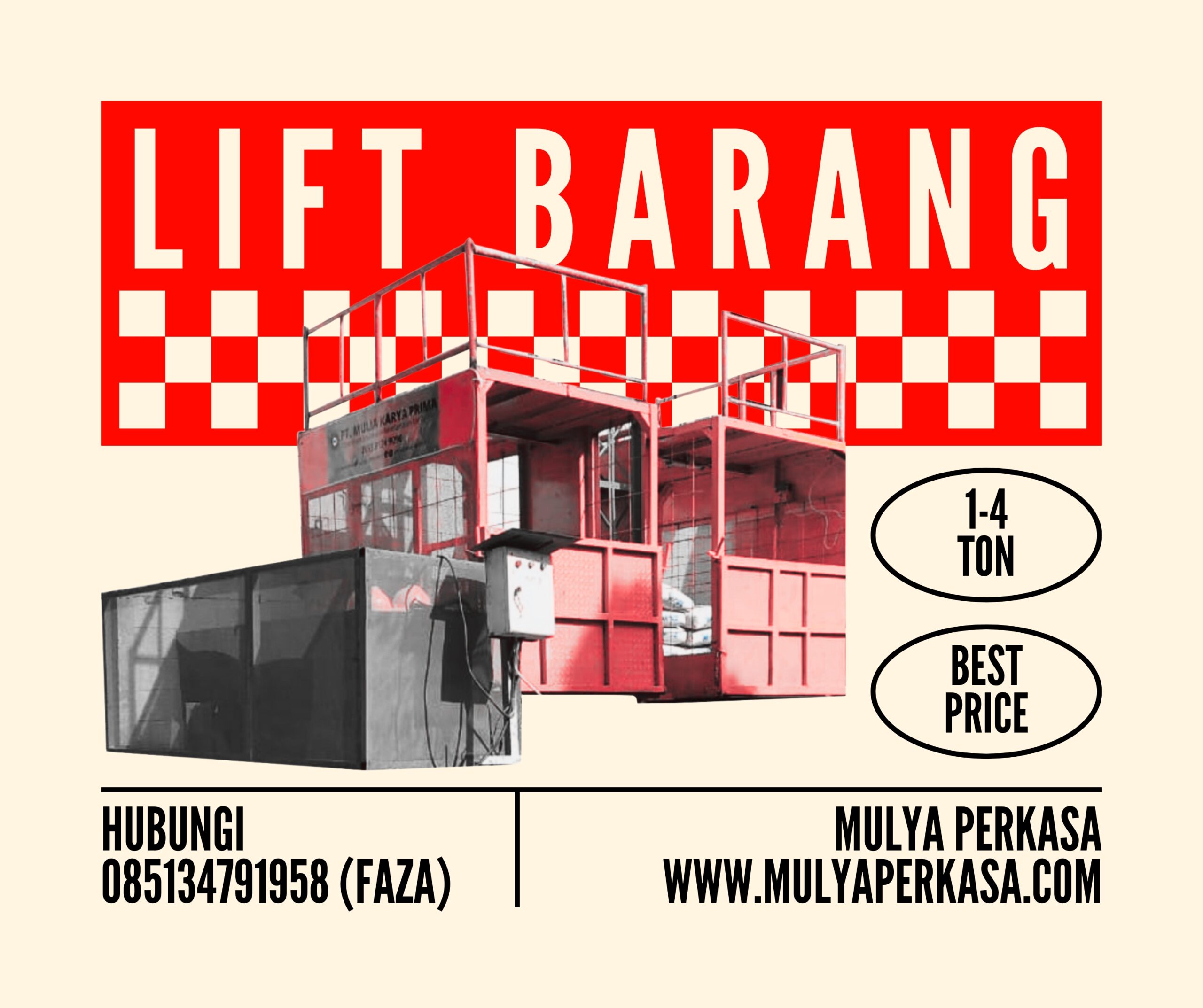 Sewa Lift Barang Kabupaten Tabanan: 085134791958