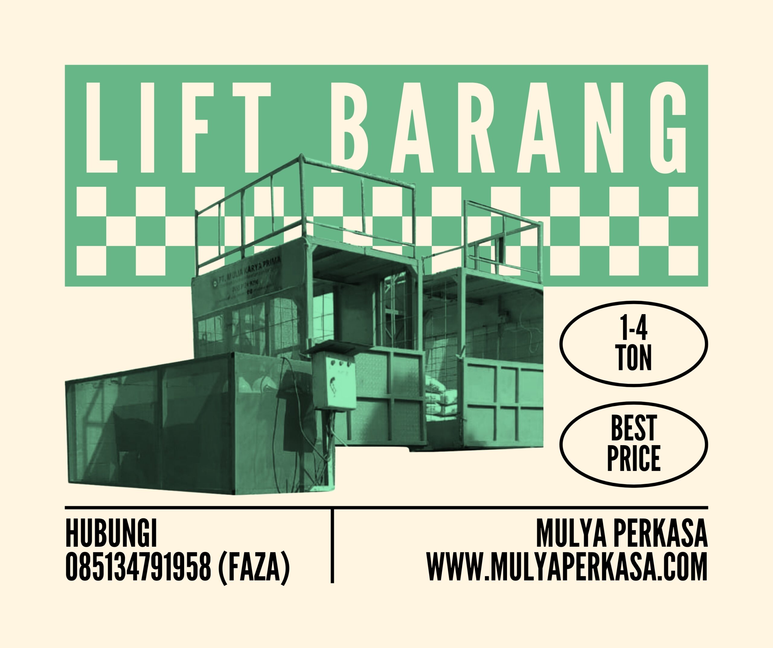 Sewa Lift Barang Kabupaten Karangasem: 085134791958