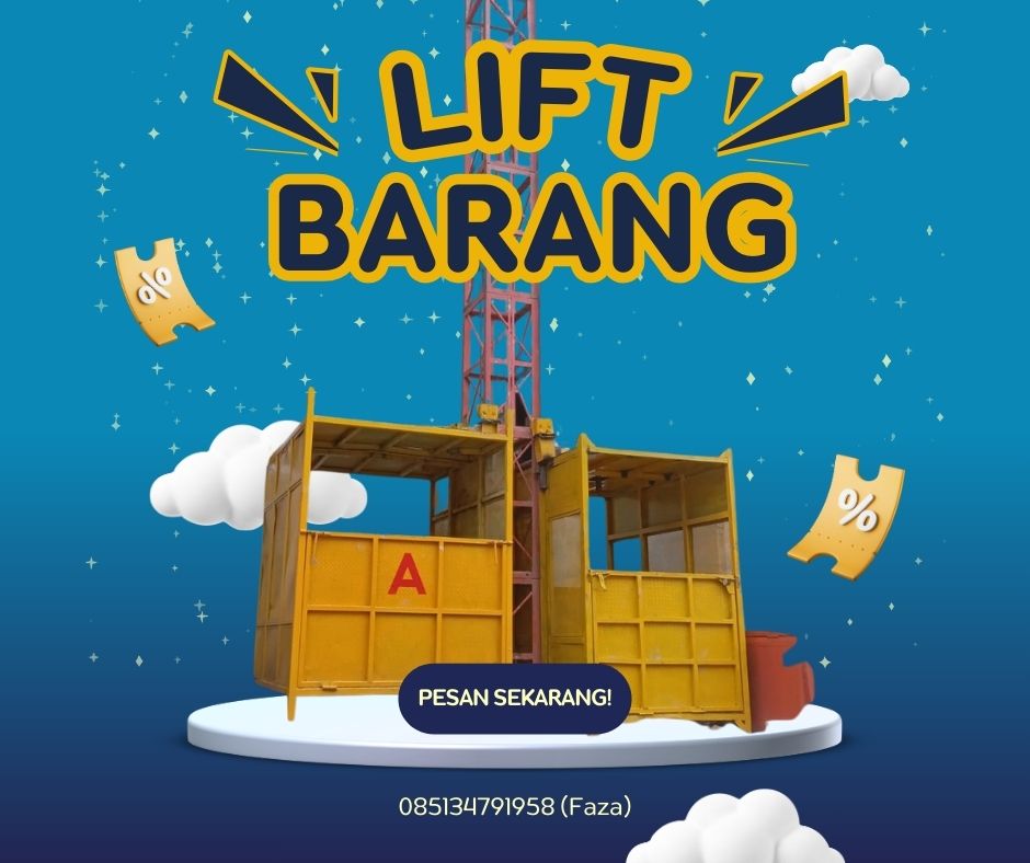 Sewa Lift Barang Kota Banjarbaru: 085134791958