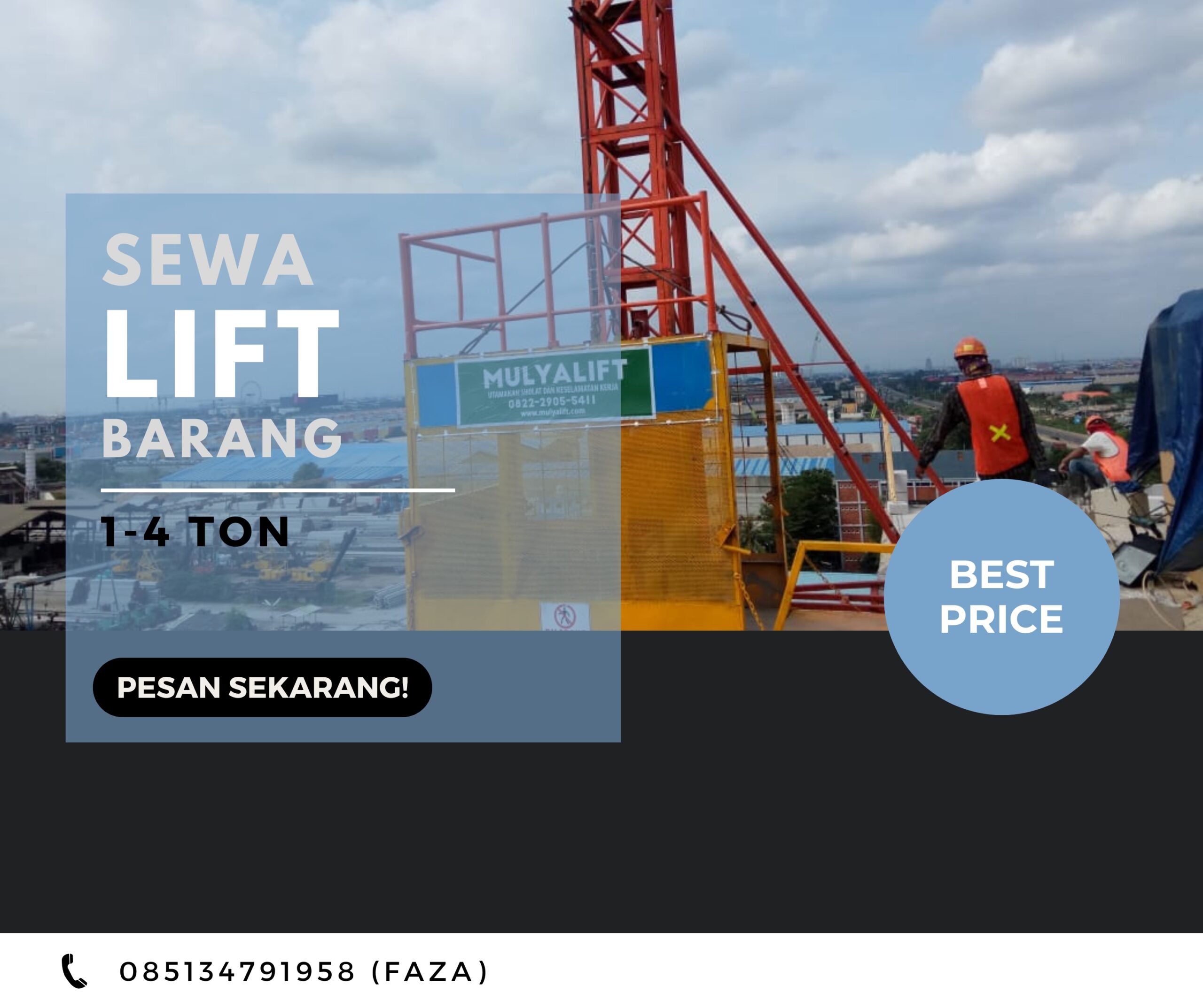 Sewa Lift Barang Kabupaten Landak: 085134791958