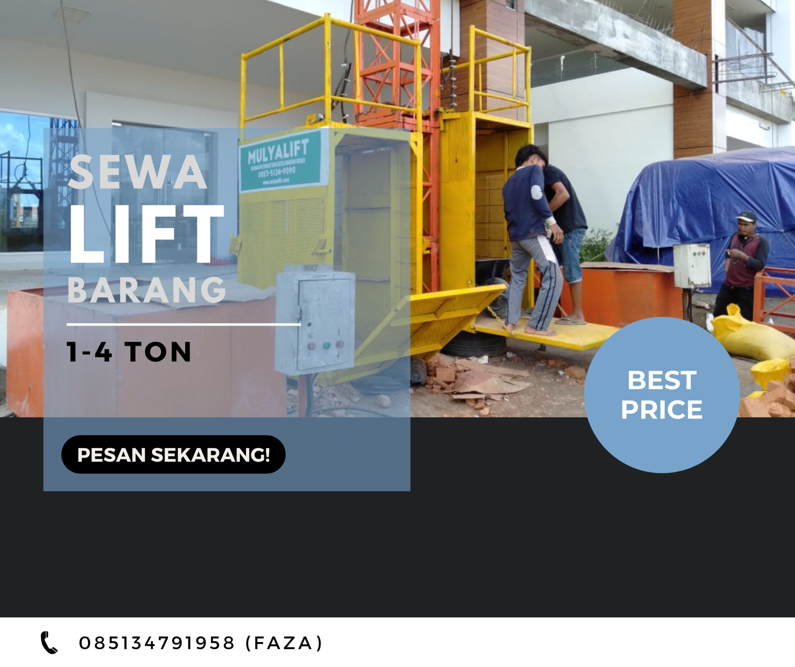 Sewa Lift Barang Kabupaten Mempawah: 085134791958