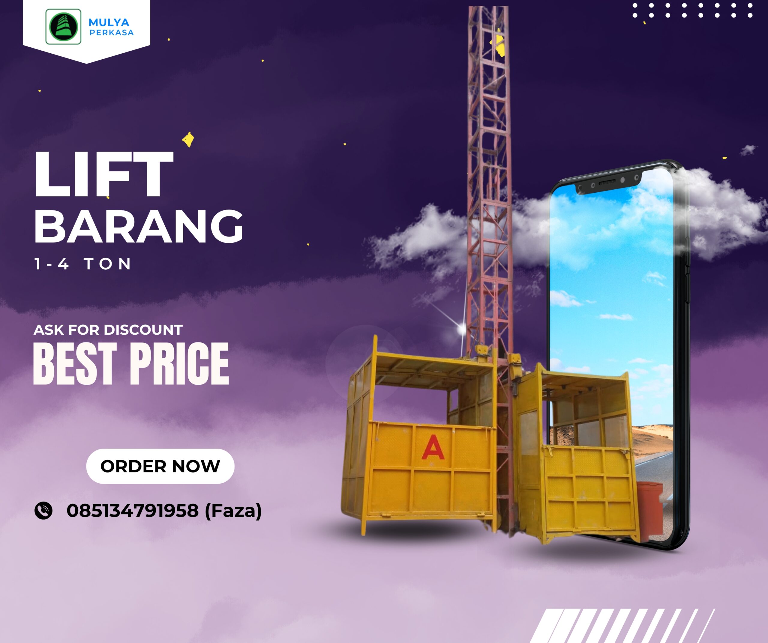 Sewa Lift Barang Kabupaten Badung: 085134791958