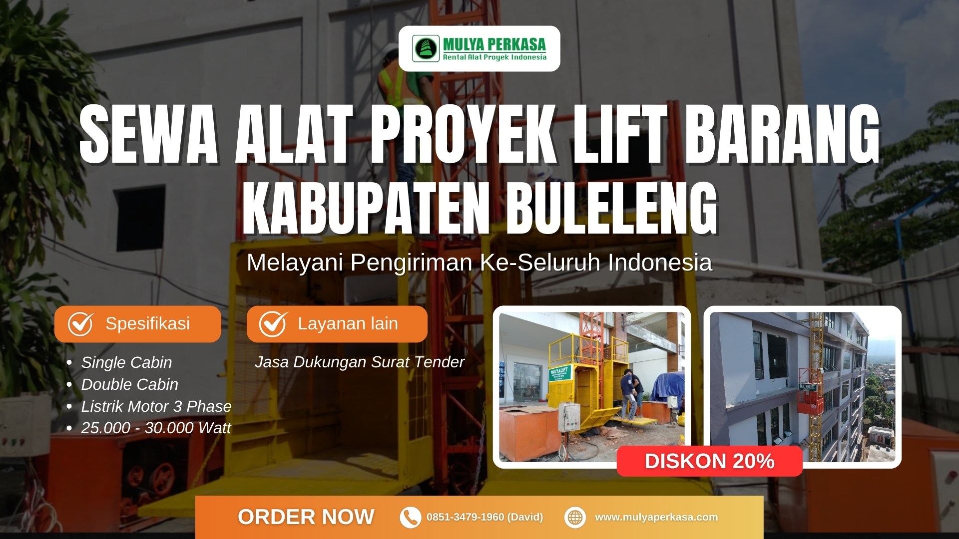 Lift Barang Kabupaten Buleleng Murah | 0851-3479-1960