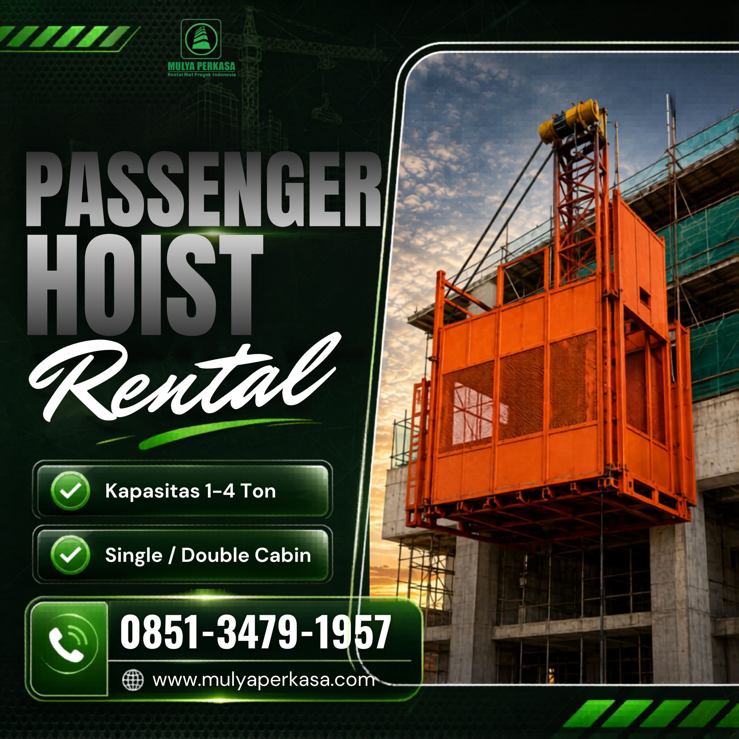 Sewa Passenger Hoist Jambi