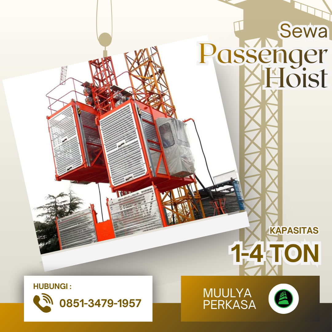 Sewa Passenger Hoist Serang