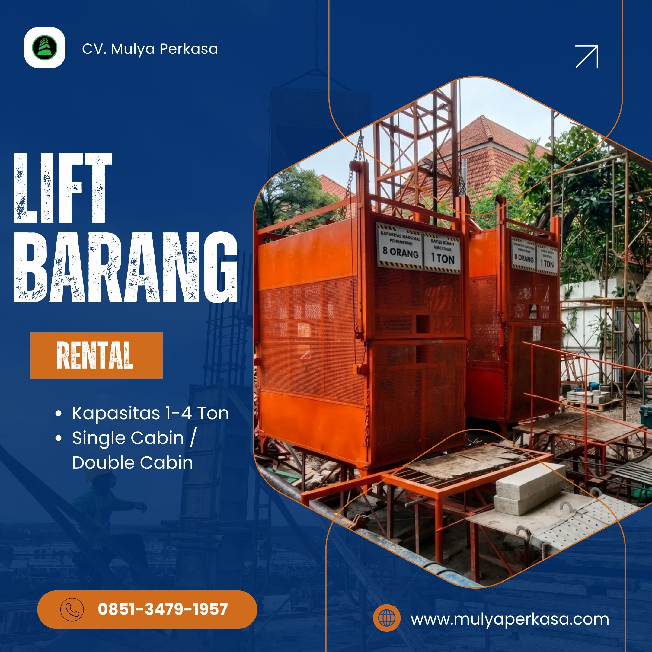 Sewa Lift Barang Mojokerto