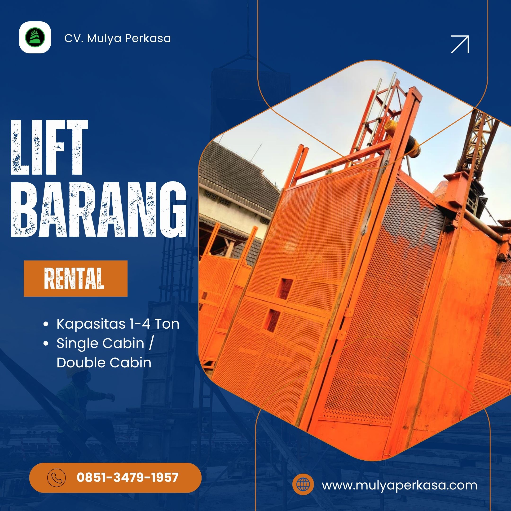 Sewa Lift Barang Batu