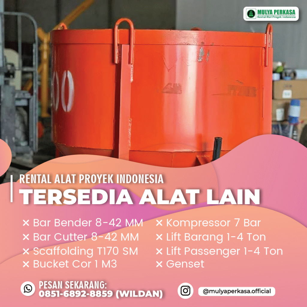 Sewa Bucket Cor Murah Palangka Raya