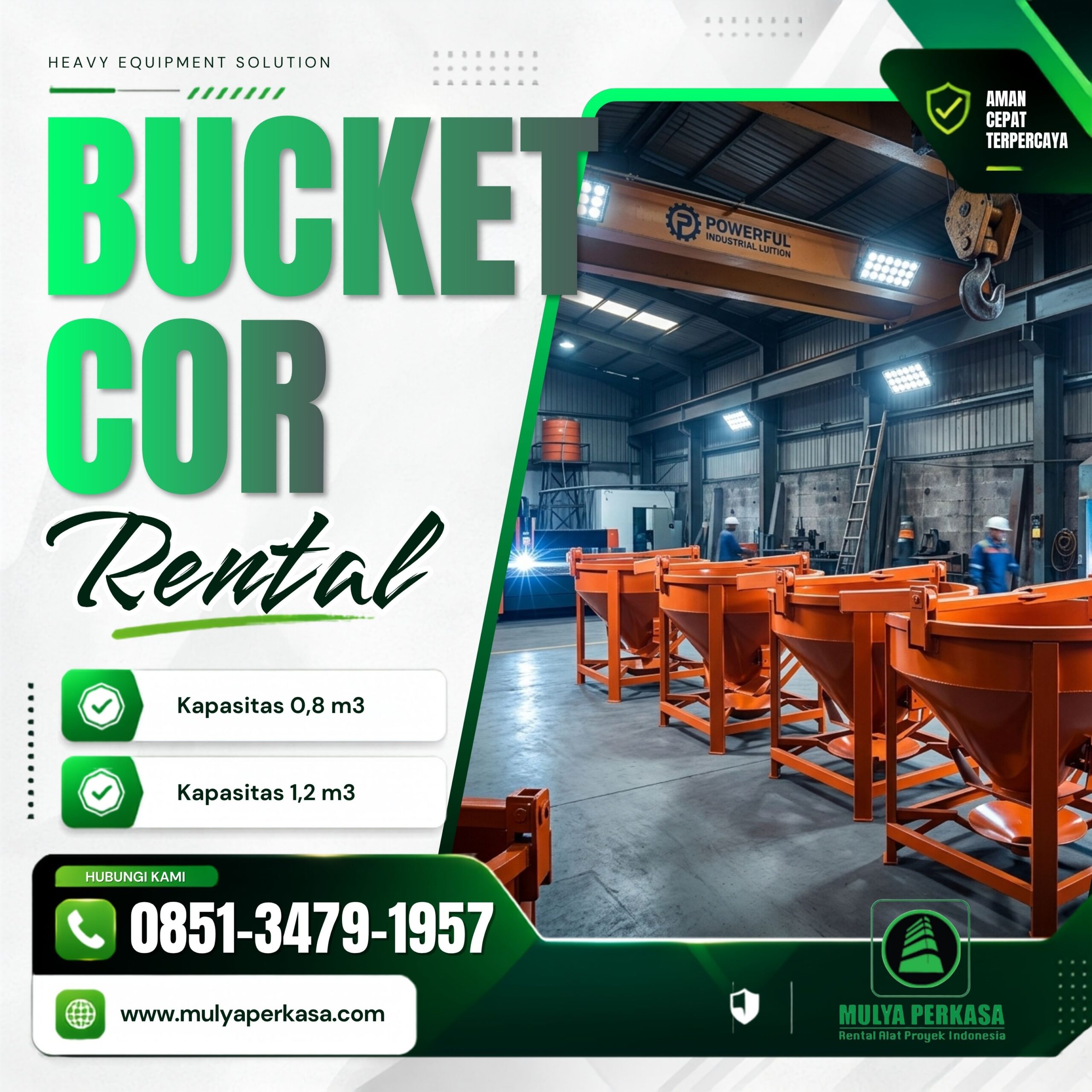 Jasa sewa bucket cor Bandar Lampung profesional dengan unit terawat.