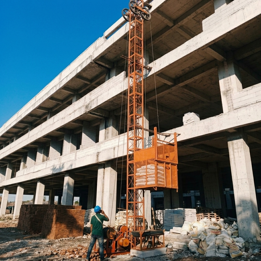 Sewa lift barang Jakarta Selatan kapasitas 1 hingga 4 ton.