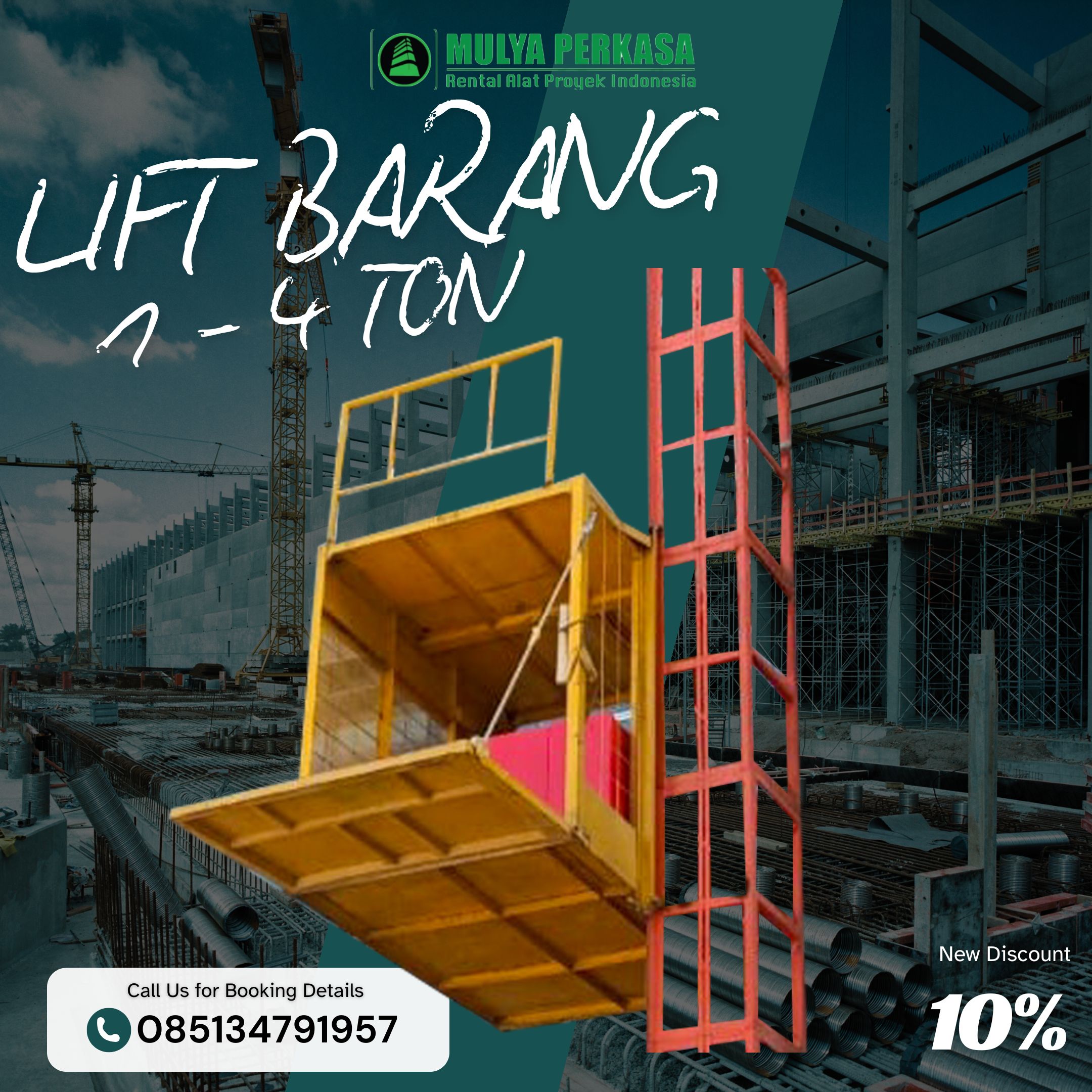 Sewa Lift Barang Hulu Sungai Selatan