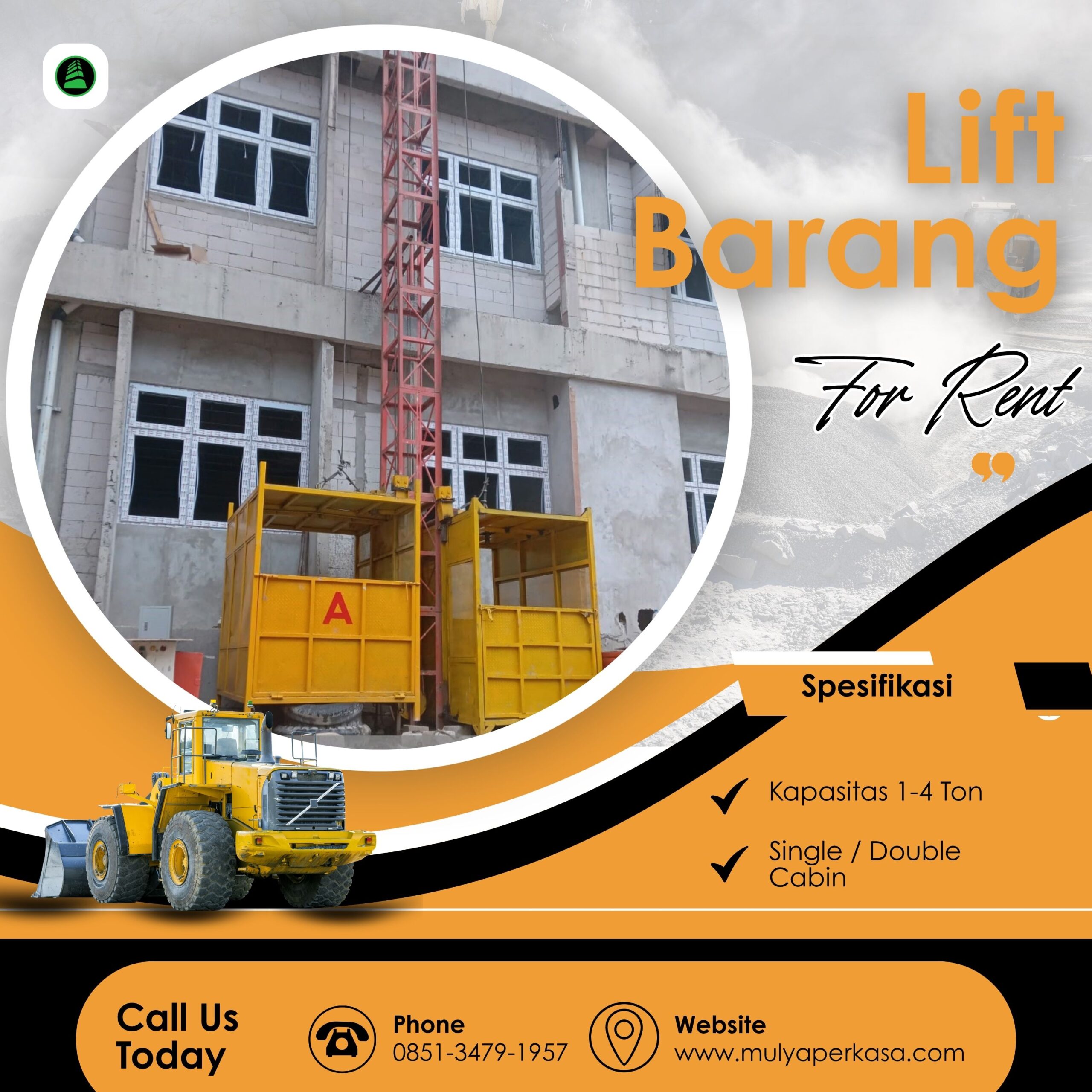 Sewa Lift Barang Lampung Tengah