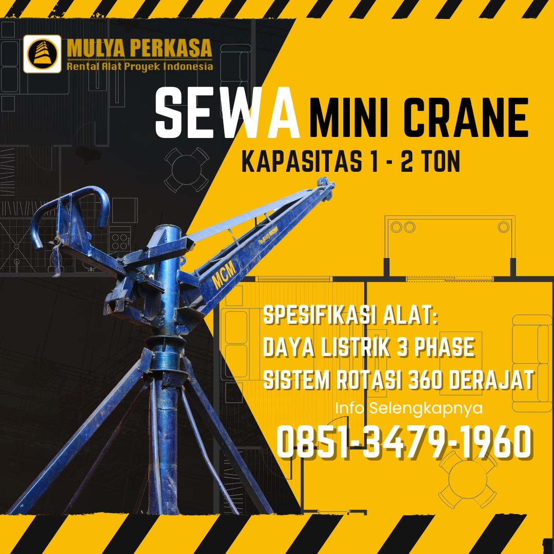 sewa mini crane Jepara
