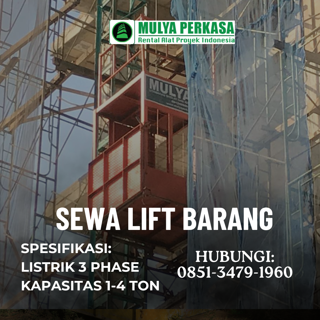 sewa lift barang