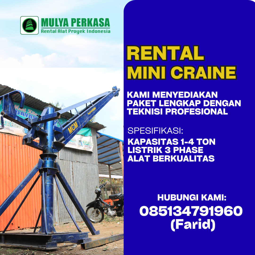 sewa mini crane Wonogiri