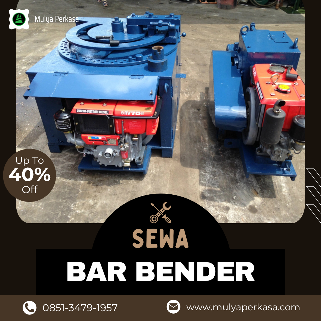 Sewa Bar Bender Bangkalan Besi 8-42 MM | Bar Cutter Tangguh dan Efisien