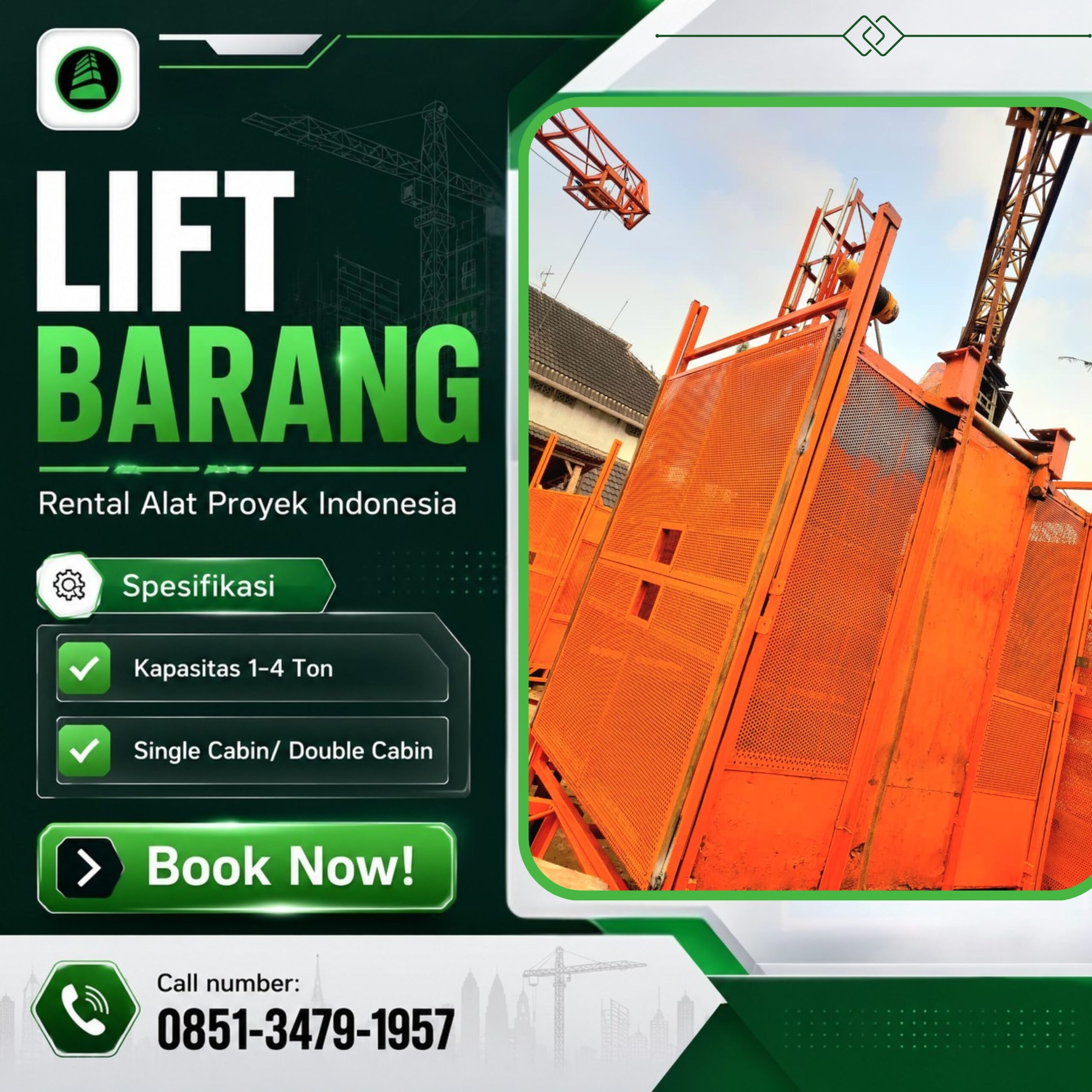 Sewa Lift Barang Sleman