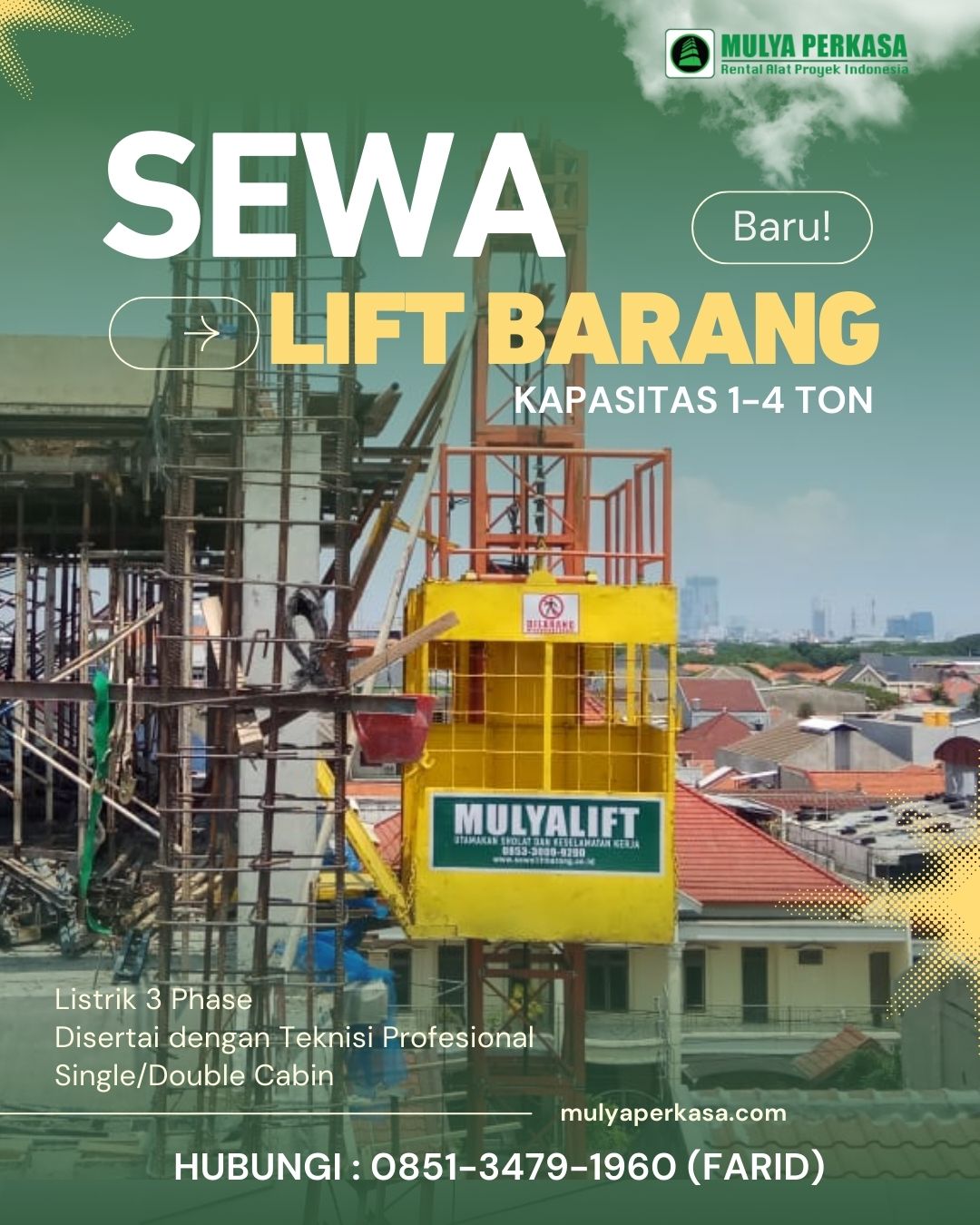 sewa lift barang Serang