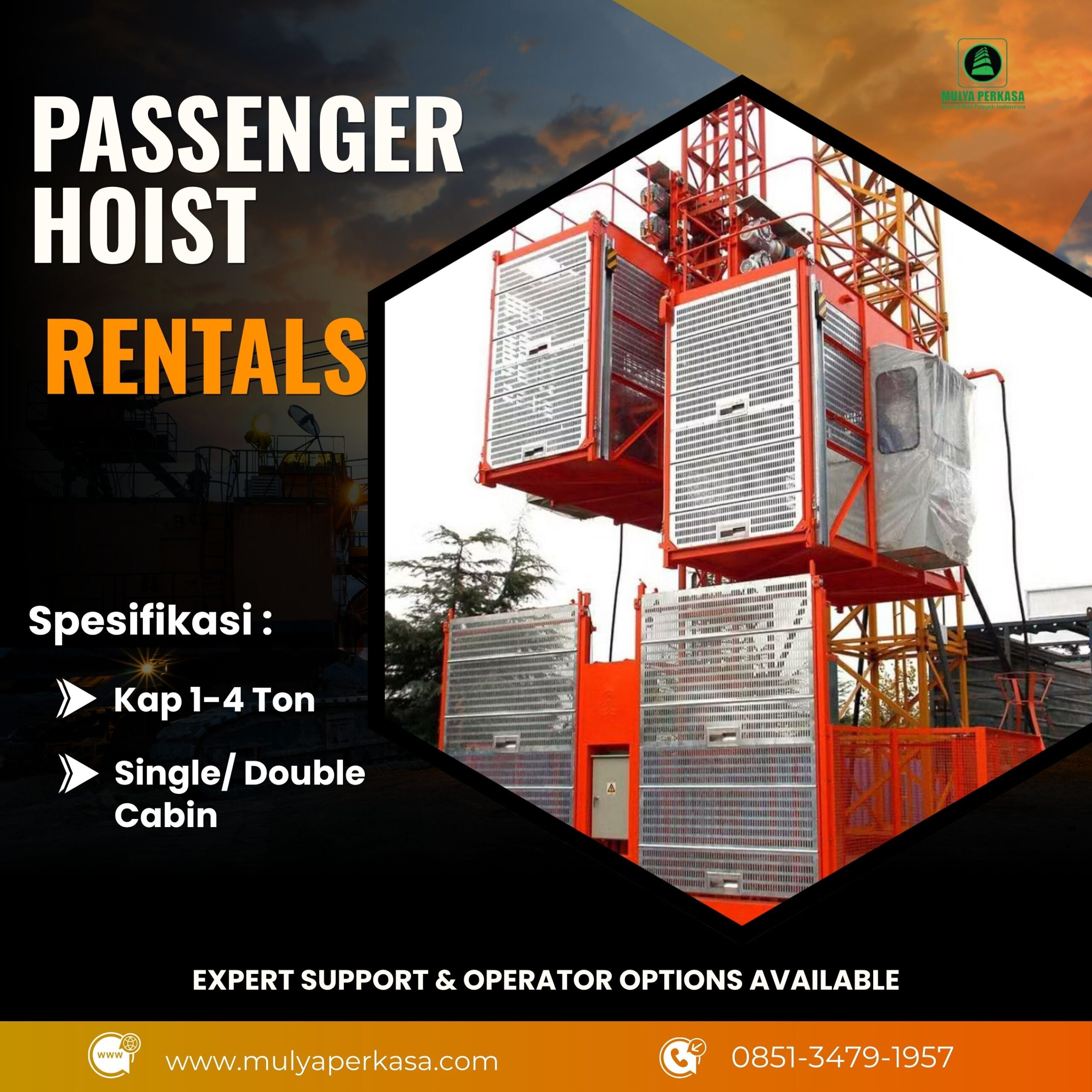 Sewa Passenger Hoist Medan