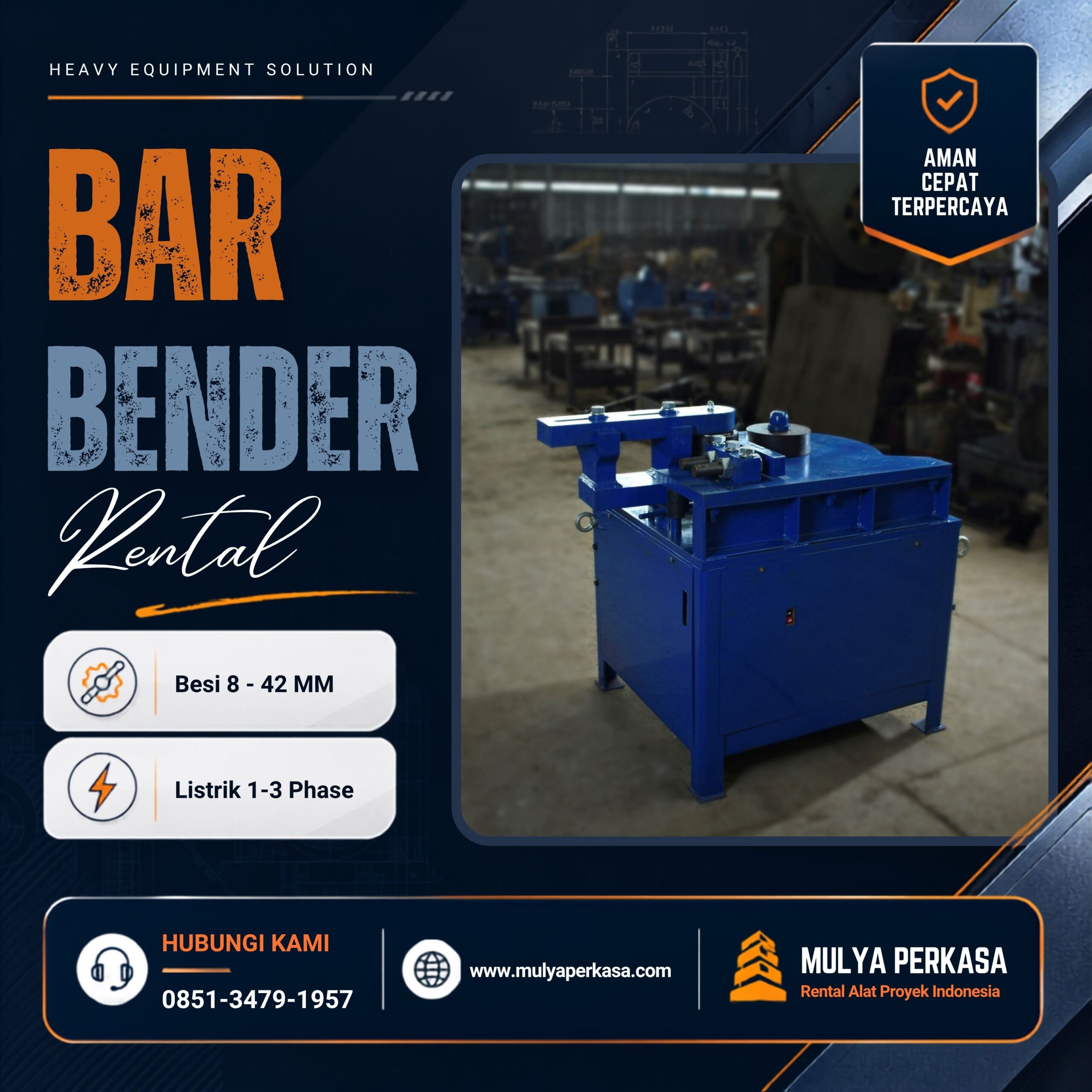 Sewa Bar Bender Tangerang dengan unit berkualitas