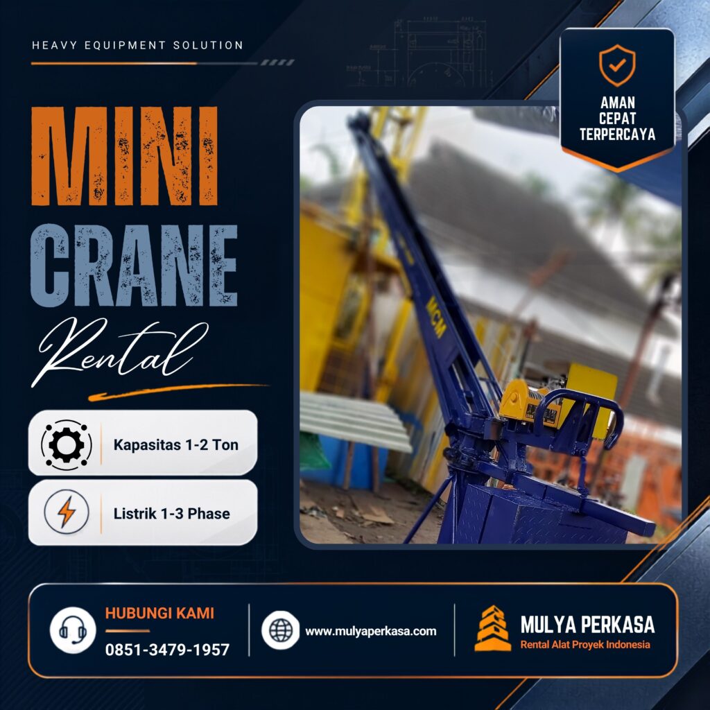 Jasa sewa mini crane Depok