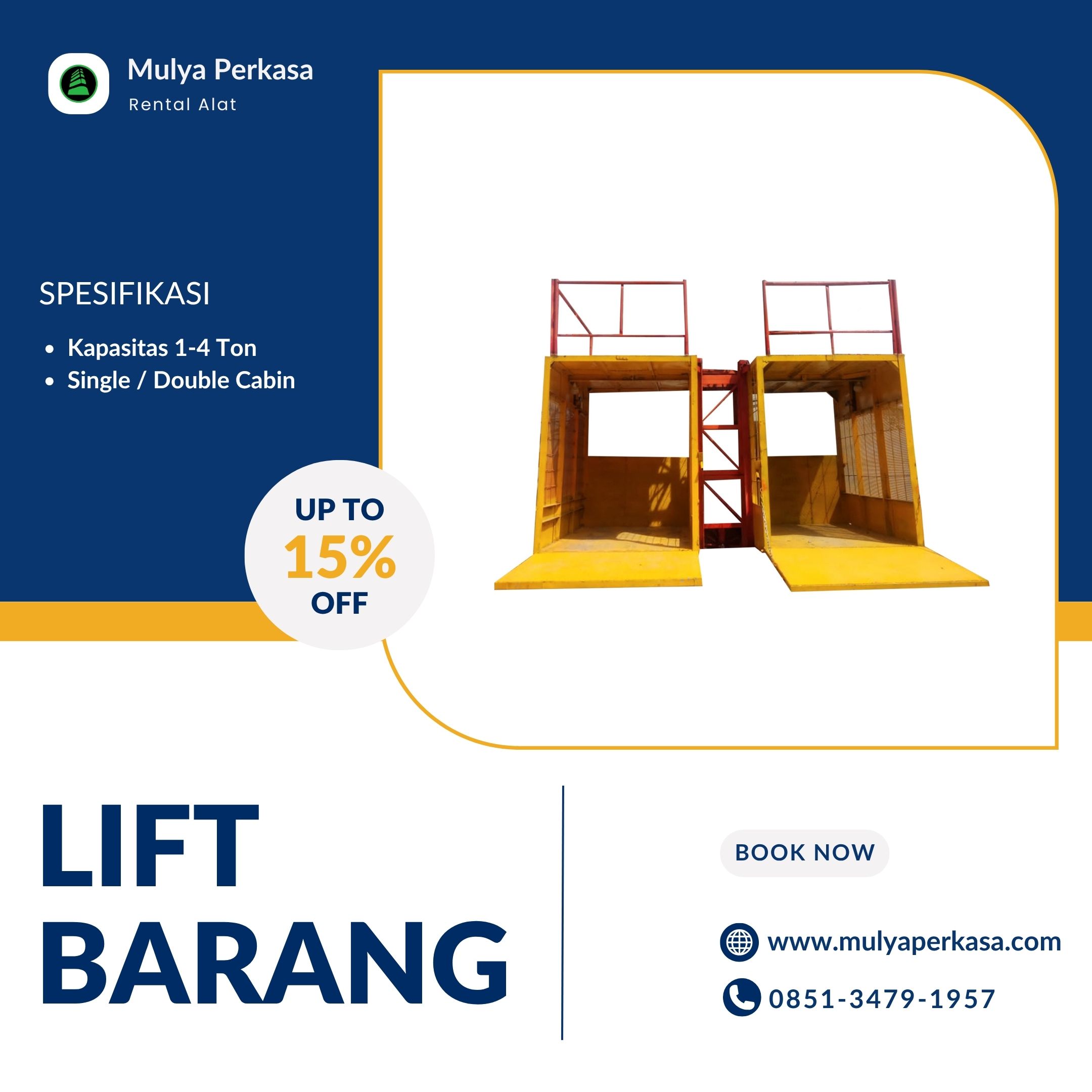 Sewa Lift Barang Pekanbaru