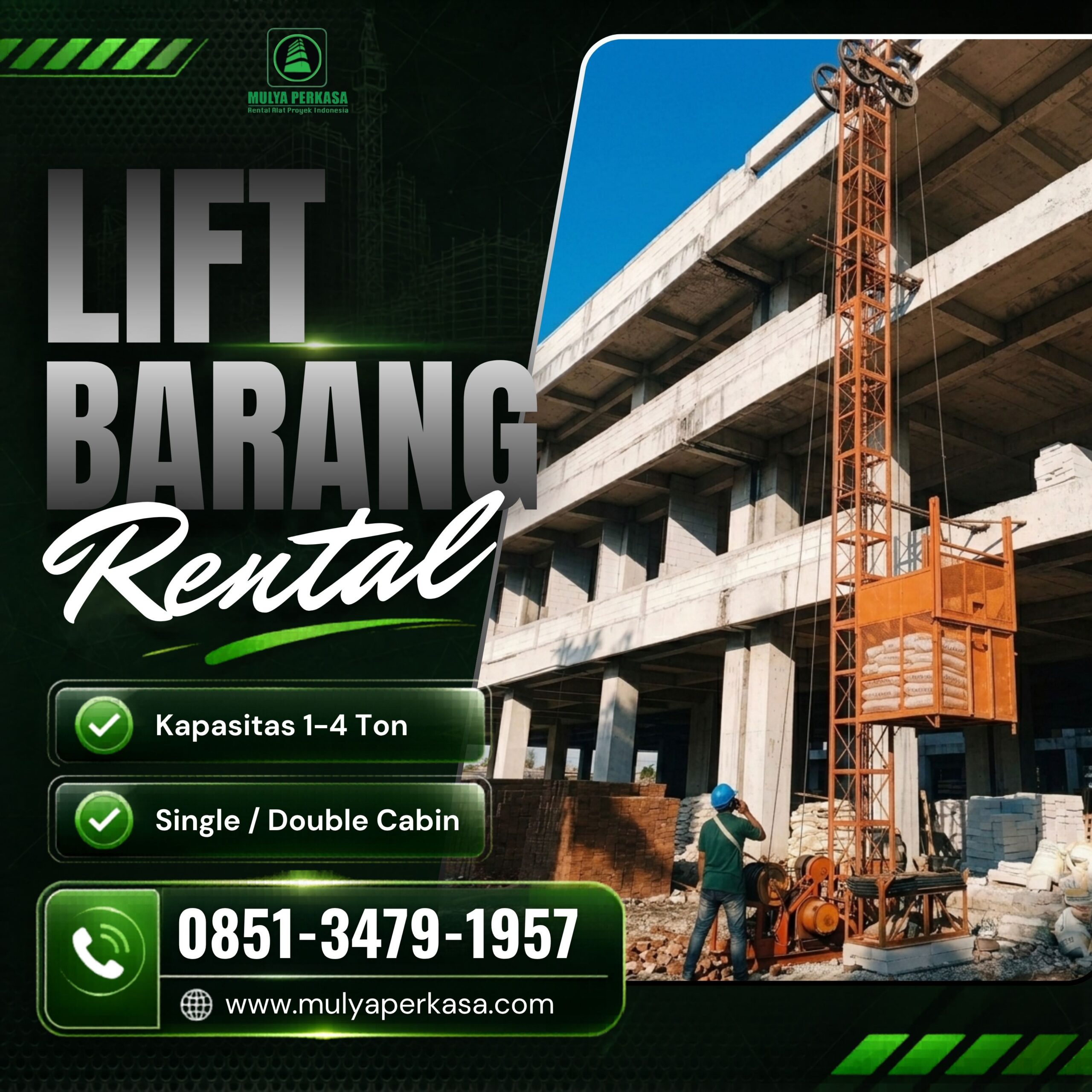 Rental Lift Material Bengkulu
