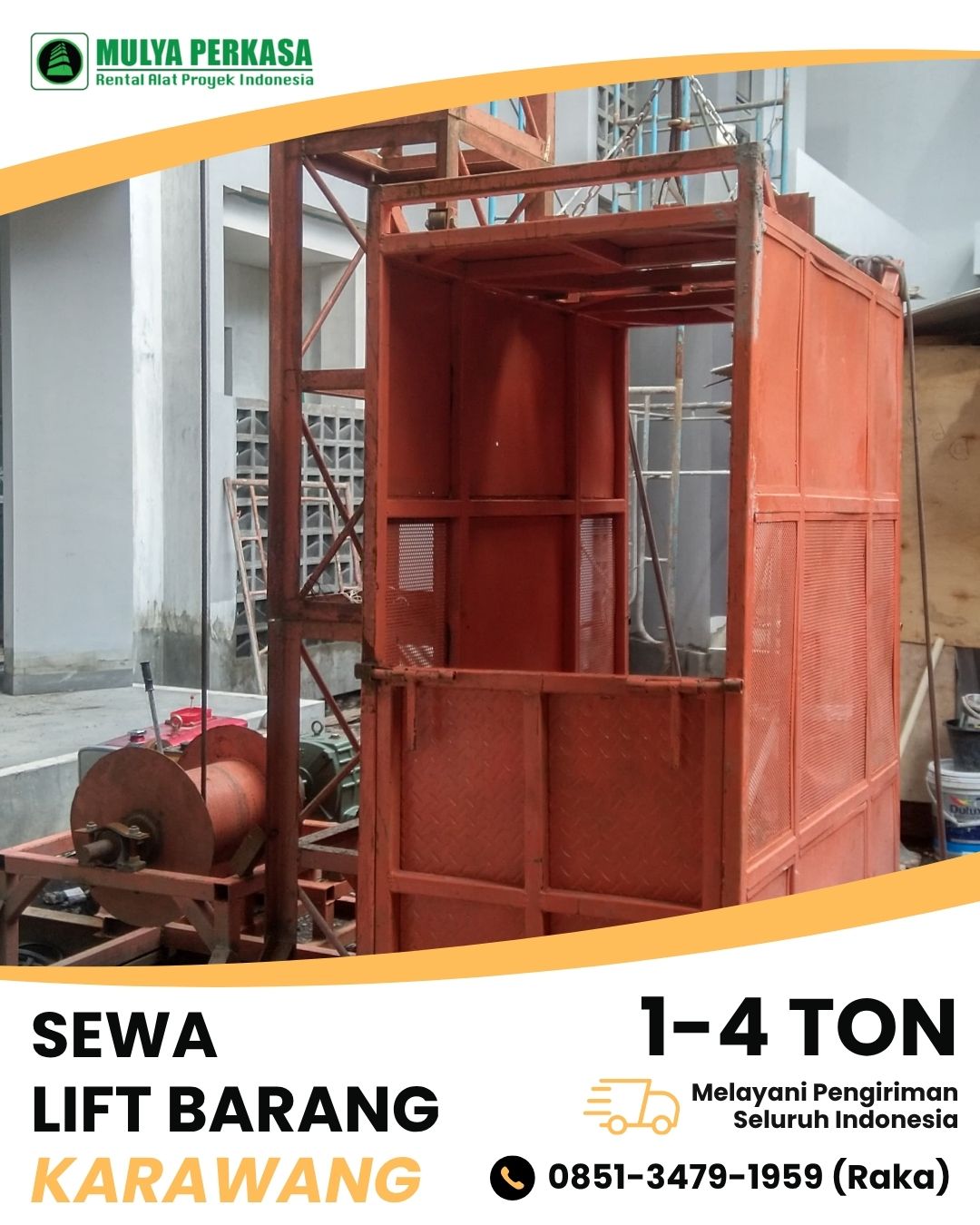 Rental Lift Barang Karawang