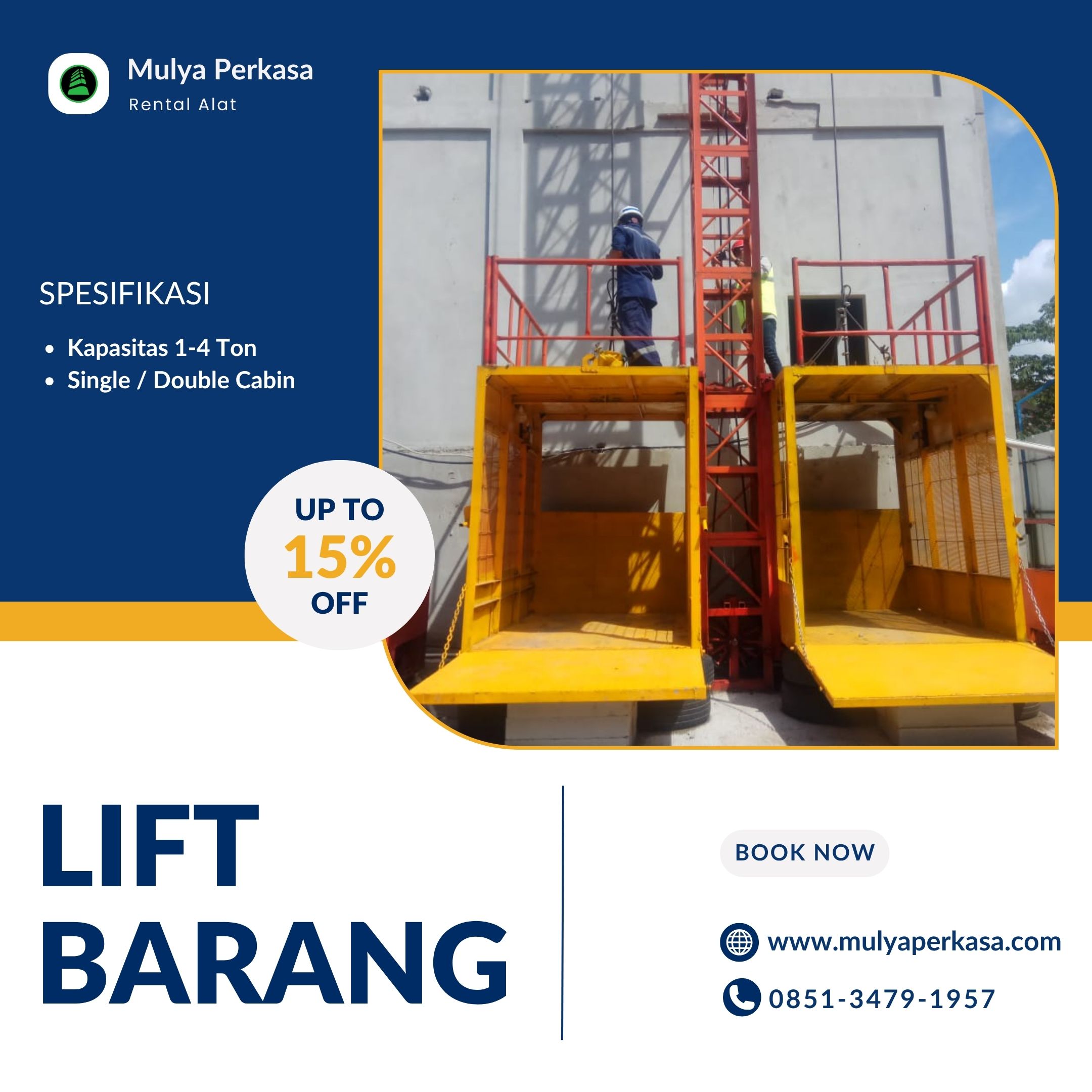 Rental Sewa Lift Barang Bengkulu