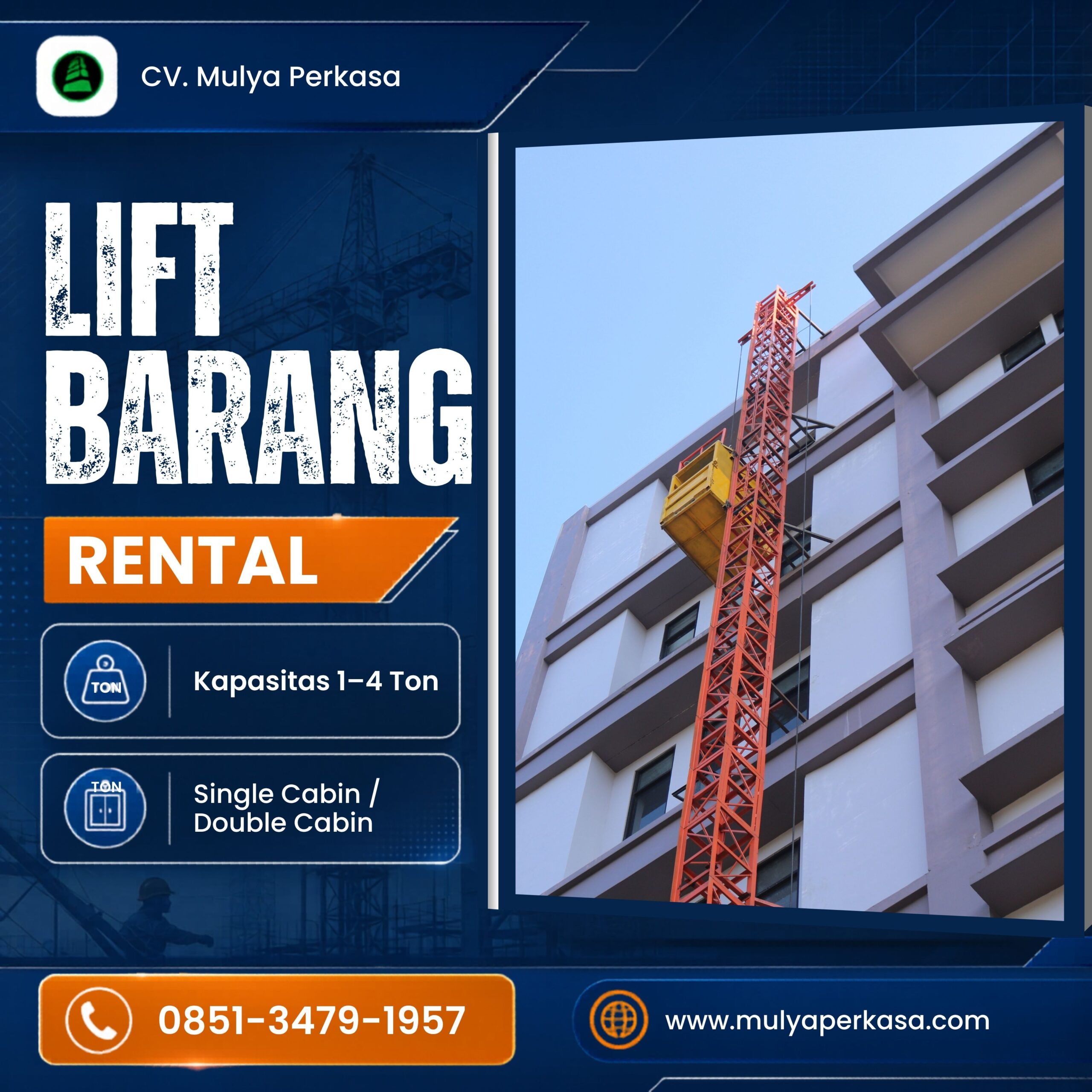 Sewa Lift Barang Kota Bitung