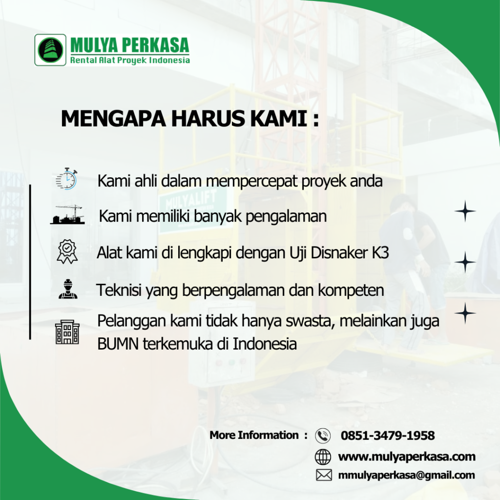 Sewa Passenger Hoist Makassar