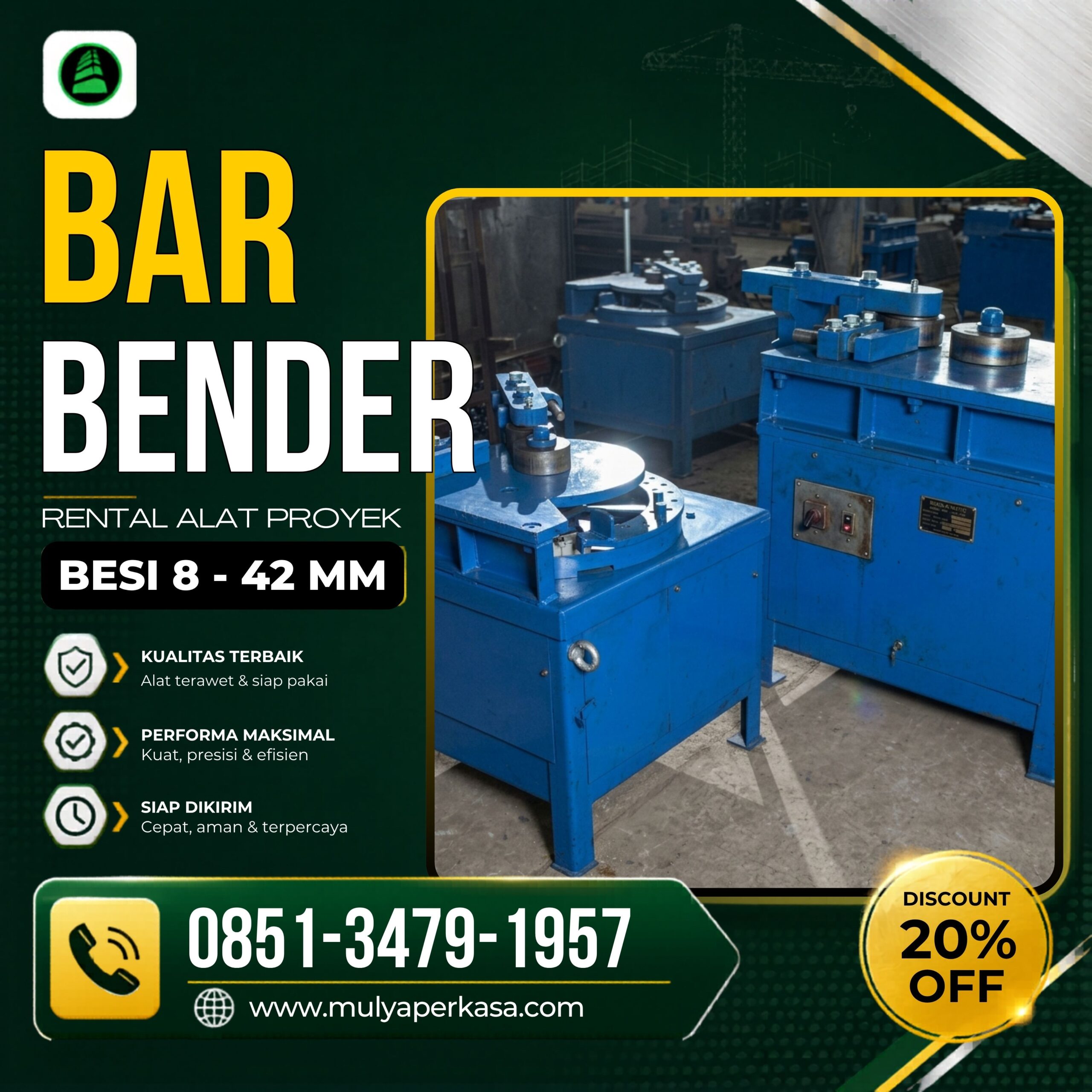 Rental Bar Bender Balikpapan Berkualitas