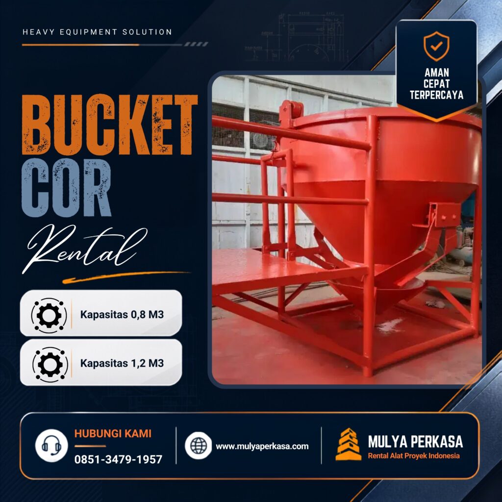 Rental bucket cor Gresik dengan unit siap digunakan.