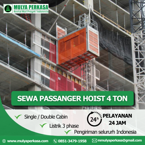 Sewa Passenger Hoist Makasar