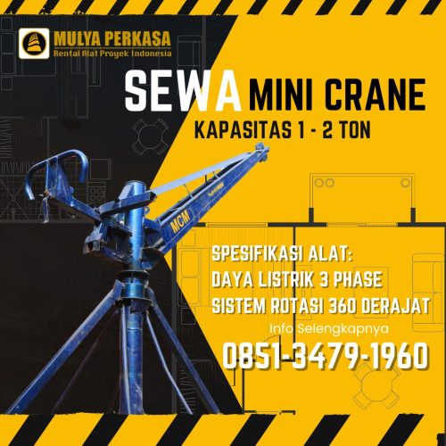 sewa mini crane Jepara