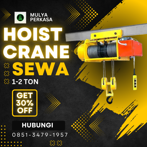 Jasa Sewa Hoist Crane Jakarta Barat 1-2 Ton Harga Terjangkau dan Siap Kerja