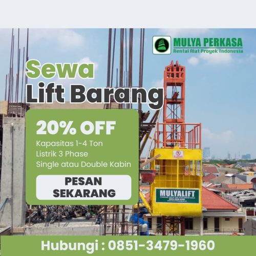 sewa lift barang Bekasi