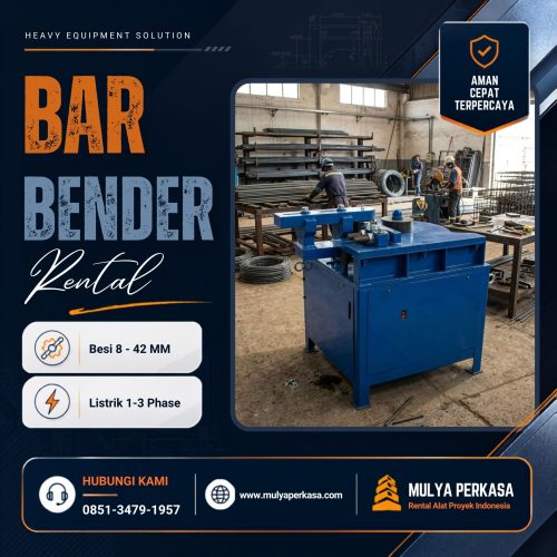 Sewa bar bender Cilacap dengan hasil tekukan presisi dan stabil.
