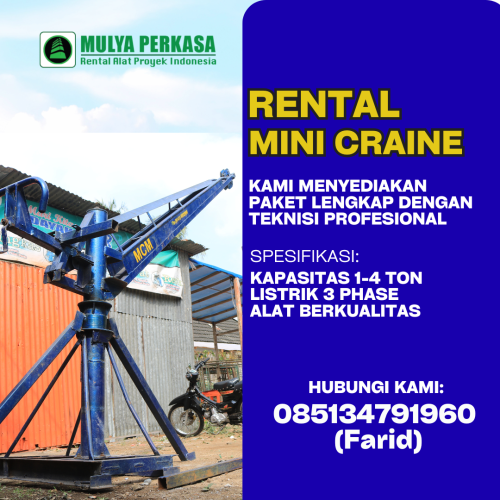 sewa mini crane Wonogiri